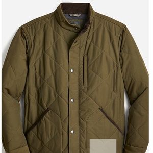 J.Crew Sussex Quilted Jacket in Evergreen Moss